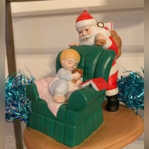 1986 joy of Christmas Santa figurine guc no chips